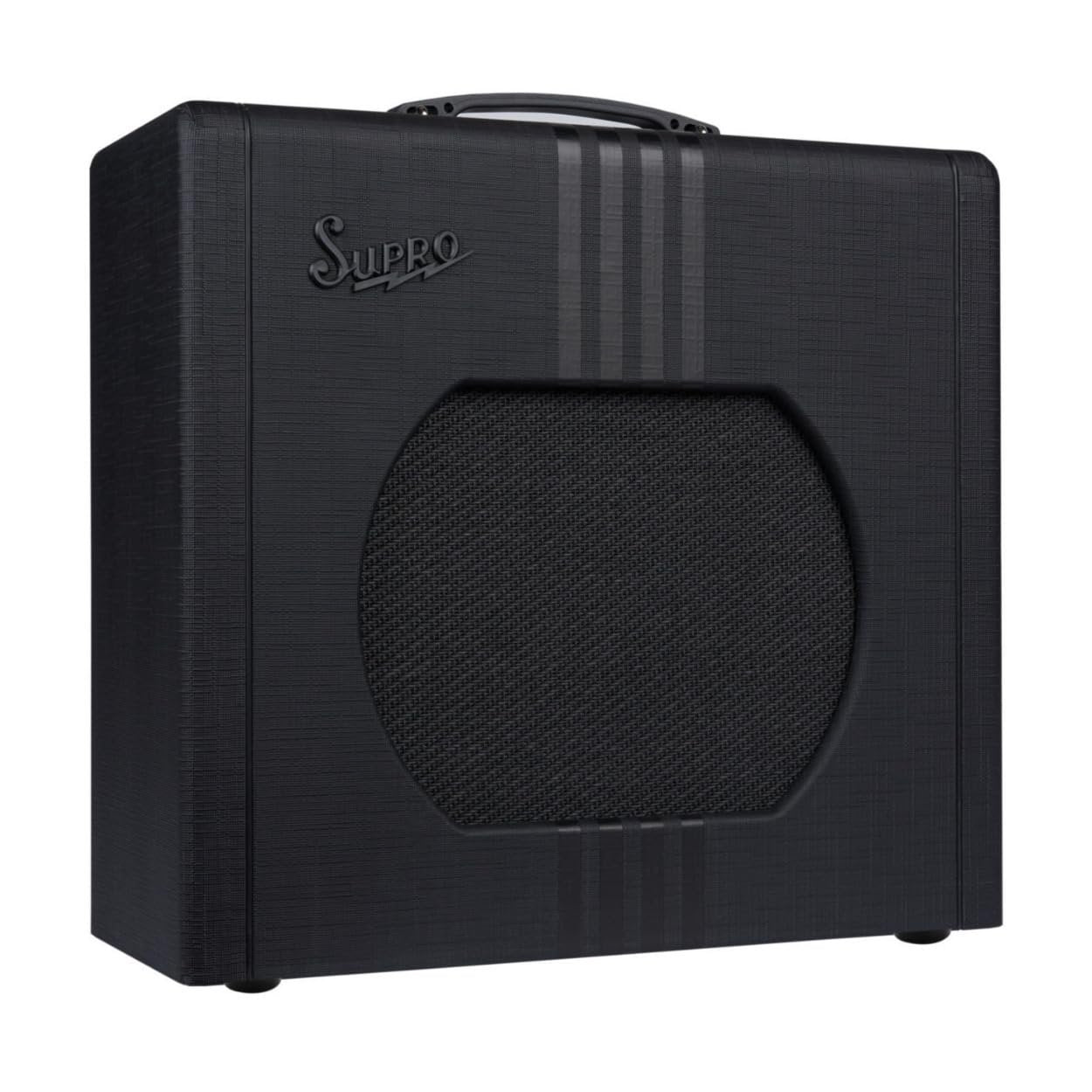 Supro Delta King 12 1 x 12-inch 15-watt Tube Combo Amp - Black and Black