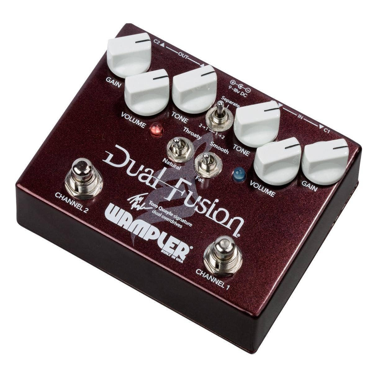 Wampler Dual Fusion V2 Tom Quayle Signature Dual Overdrive Guitar Effects Pedal
