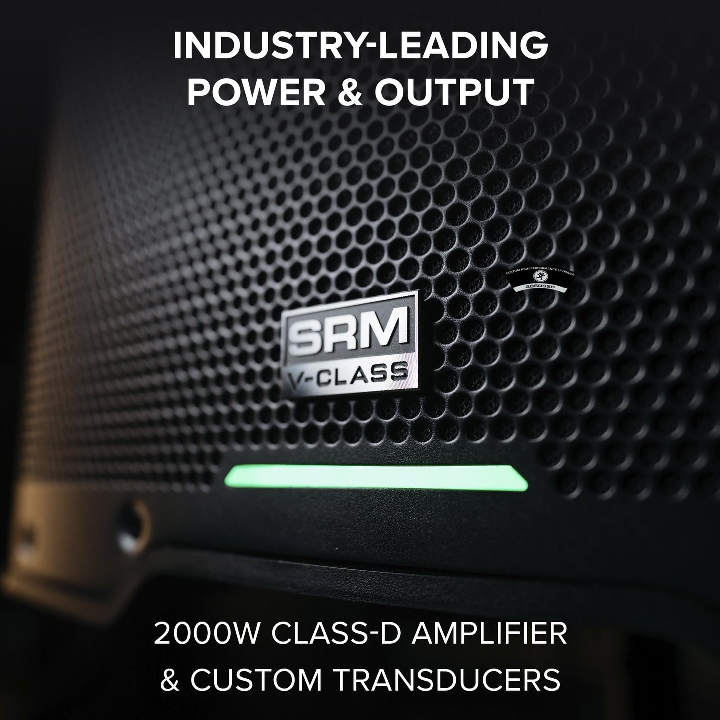 Mackie SRM V-Class Series, 15-Inch 2000W High-Performance Loudspeaker, Powered - Black (SRM215 V-Class)