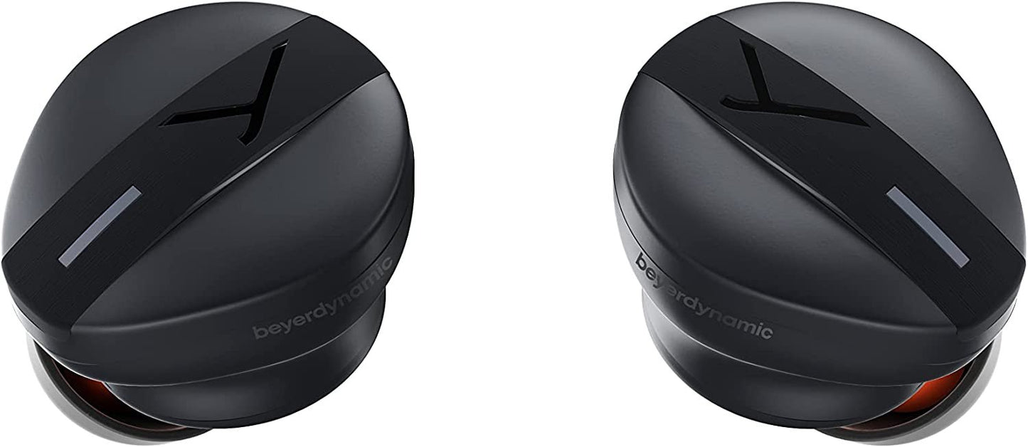 beyerdynamic Free BYRD Black True Wireless Bluetooth in-Ear Headphones, Active Noise Cancelling, Long Battery Life, Microphone, IPX4, Sound Personalization and Alexa Built-in