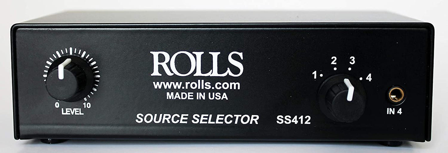 rolls, 4 A-B Box, 5.5" w x 3.1" d x 1.6" h (SS412), Black