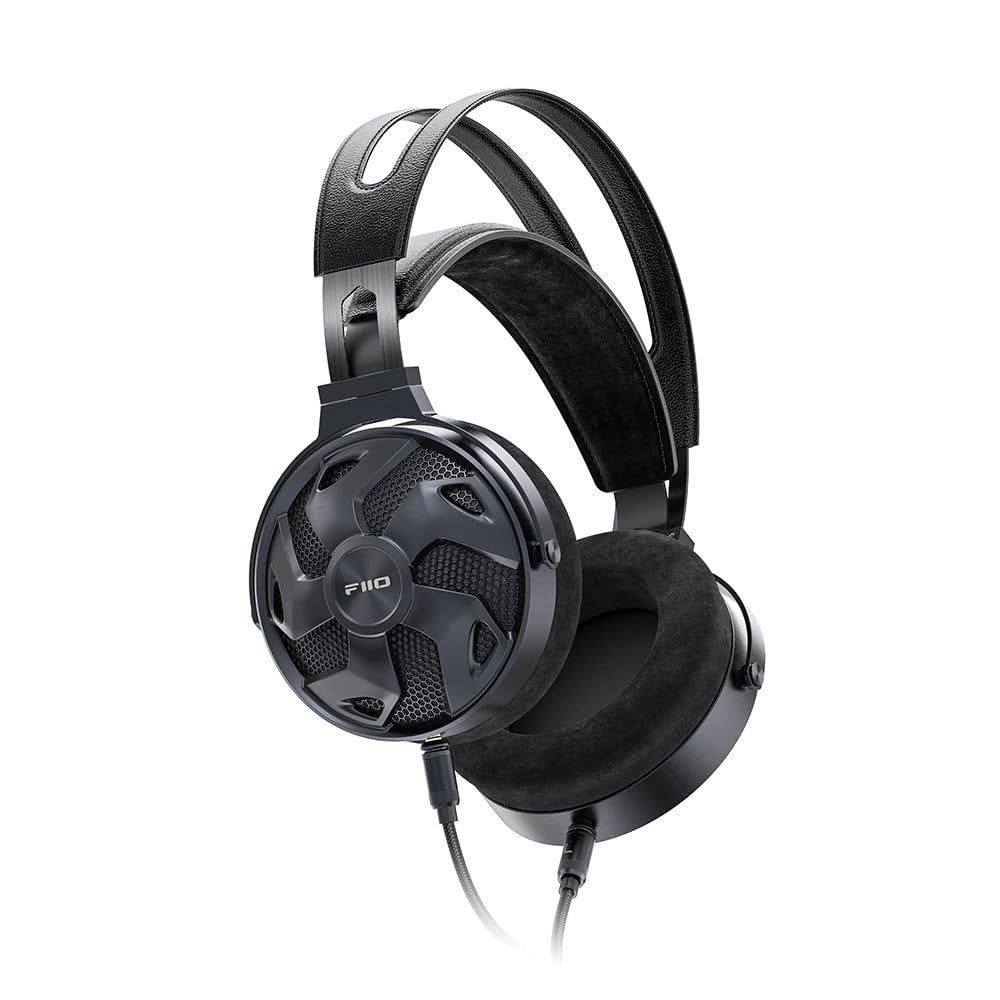 FiiO FT3 HiFi Studio Wired Over-Ear/Open-Back Headphone, 60mm High-Performance Dynamic Driver Headset 3.5mmSE/4.4mm/6.35mm for Audiophiles/Stereo, Great-Sounding