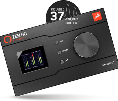 Zen Go Synergy Core, Audio Interface, 4x8 Bus-Powered Thunderbolt 3 Interface for Recording, with Onboard Real-Time Audio Recording Effects, XLR Interface, Suitable for Podcast Set Up - Antelope Audio