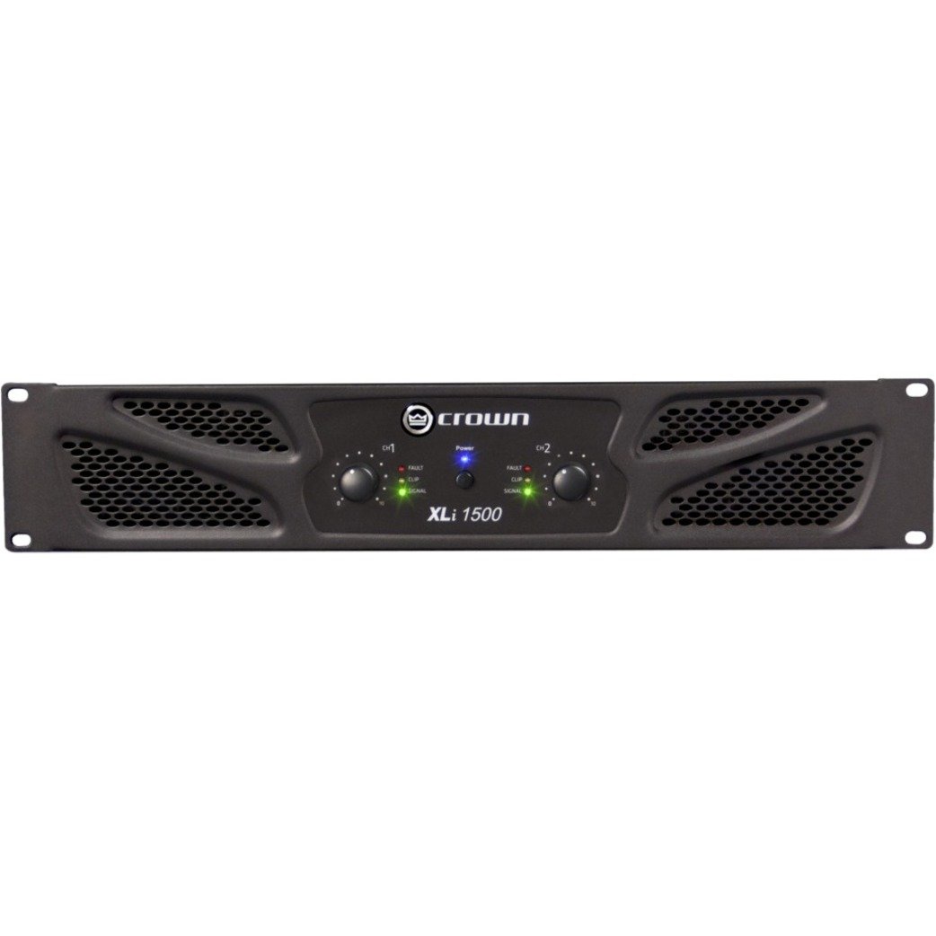 Crown 1500 Amplifier, 660 W RMS, 2 Channel, Dark Gray