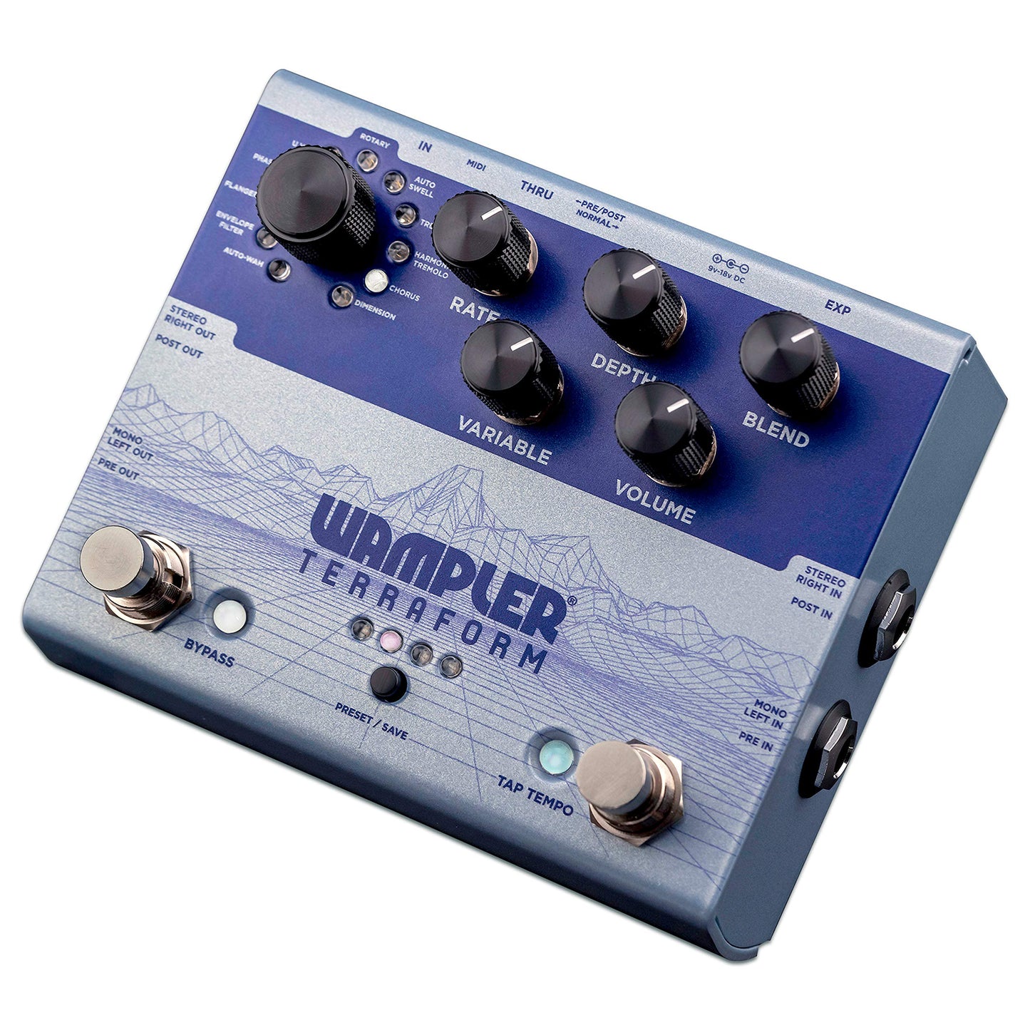 Wampler Terraform Multi-Modulation Guitar Effects Pedal