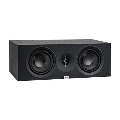 ELAC C5.2 Center Channel Speaker, Black - 1” Cloth Dome Tweeter & Dual Aramid Fiber Woofers - 2-Way Bass Reflex - Up to 35,000 Hz Response