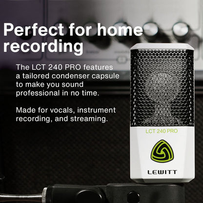 LCT-240-PRO Compact Condenser Microphone, White
