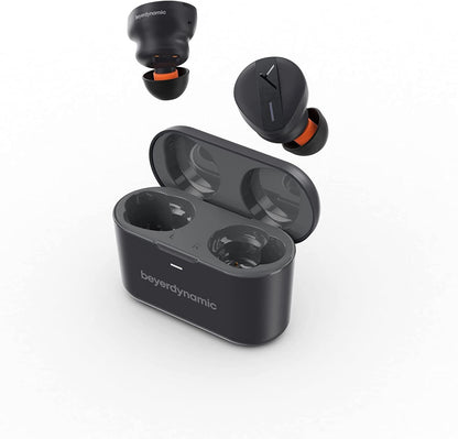 beyerdynamic Free BYRD Black True Wireless Bluetooth in-Ear Headphones, Active Noise Cancelling, Long Battery Life, Microphone, IPX4, Sound Personalization and Alexa Built-in