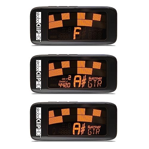 Peterson StroboClip HD Clip-On Tuner | Guitar, Bass, Violin, Ukulele, Harp, Brass, Woodwind, Orchestral