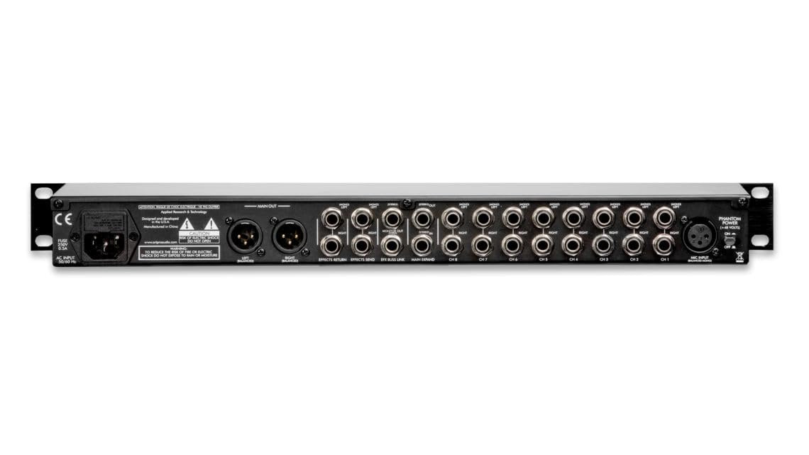 ART MX822 Eight-Channel Rack Mount Stereo Mixer