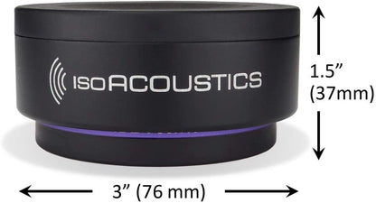 IsoAcoustics Iso-Puck Series Acoustic Isolators (Iso-Puck 76, 40 lbs or Less/Unit, 2-Pack)