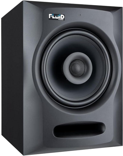 Fluid Audio FX80 Black : 8" Single Point Source Coax Reference Monitor, Bi-Amplified 110w 35Hz - 22kHz (+/-3db)