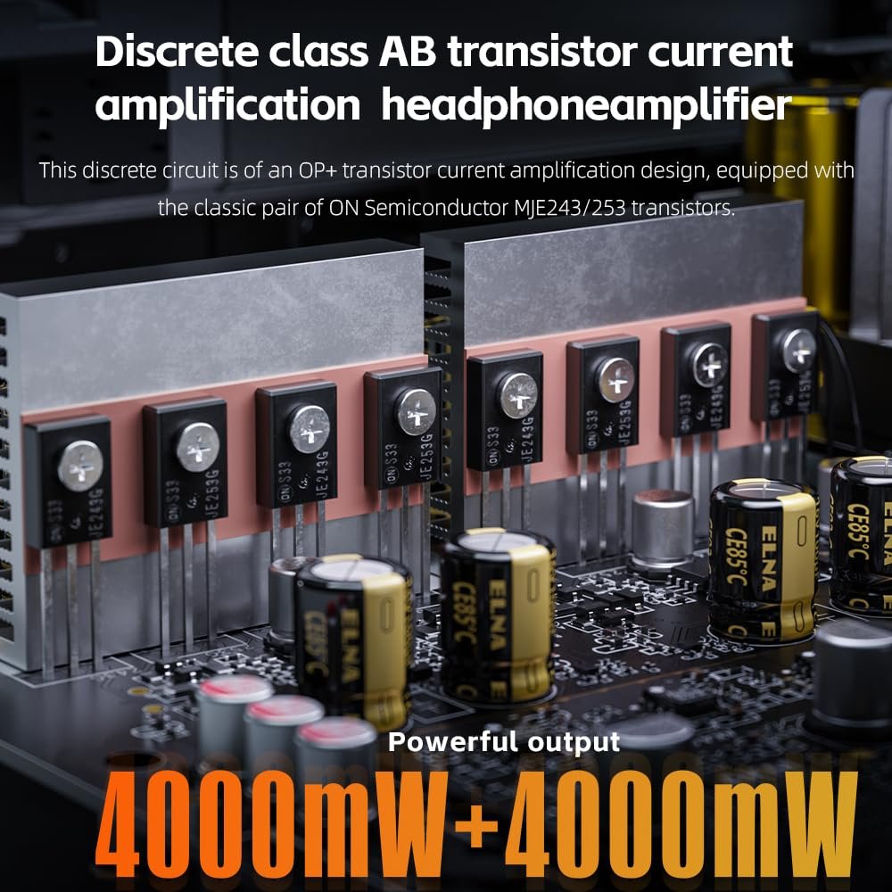 FiiO K17 Desktop DAC&Headphone Amplifier AK4191+AK4499EX*2, 31-Band PEQ, MQA,Support DSD512 32Bit/768kHz with Remote Control