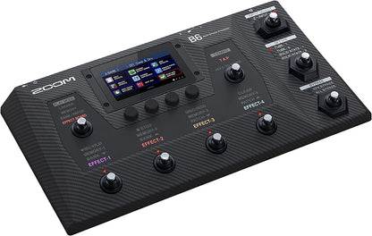 Zoom B6 Bass Multi-Effects Processor with 4 DI Boxes, A/B Switcher, Touchscreen Interface, 100+ Built in Effects, Amp Modeling, IR’s, Looper, & Audio Interface for Direct Recording to Computer