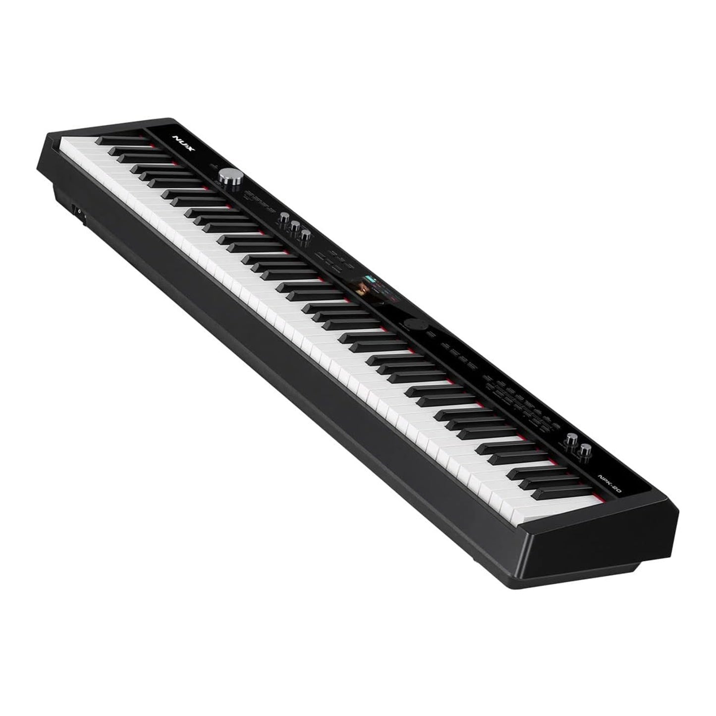 NUX NPK-20 Portable Digital Piano, 271 Sounds, 88-Key Triple-Sensor Scaled Hammer-Action Keyboard, 5 Levels Touch Sensitivity (Black-d)