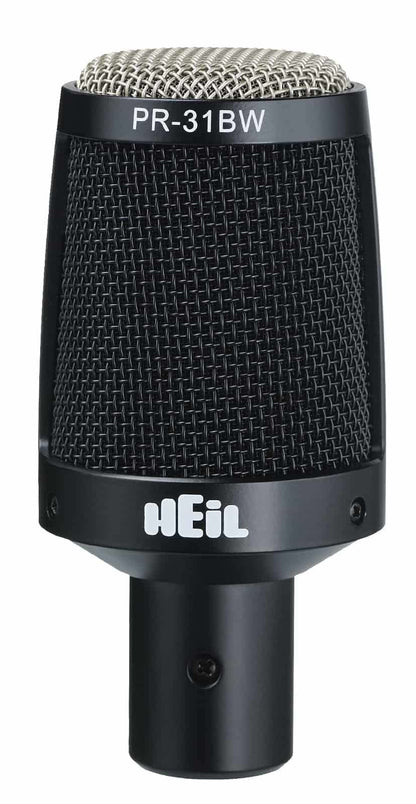 Heil Sound PR-31 BW All-Purpose Dynamic Microphone - Drum and Cymbal Microphone - Black