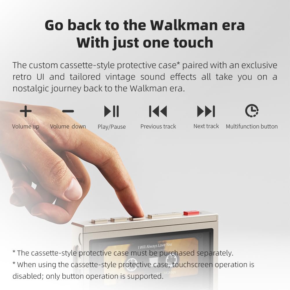 FiiO M21 Android 13 Portable Music Player MP3 Walkman Snapdragon 680 4* CS43198 DAC Chips Hi-Res Audio DSD Bluetooth LDAC (Blue-Black)