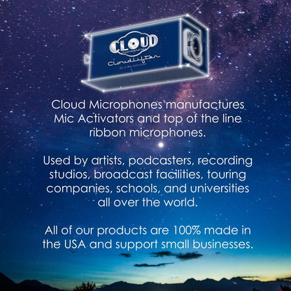 Cloud Microphones - Cloudlifter CL-2 Mic Activator - Ultra-Clean Microphone Preamp Gain - USA Made