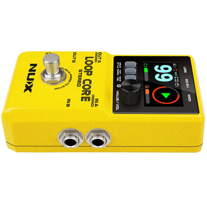 NUX Loop Core Stereo Guitar Looper Pedal, 6 hours recording time,Stereo Audio, MIDI Control, Cab Simulation for Output to Mixer.