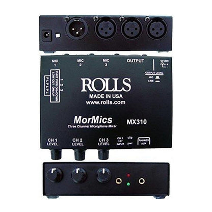 rolls, 3 3 Ch. Mic Mixer/Combiner (MX310)