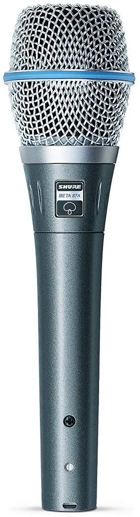 Shure Beta 87A Supercardioid Condenser Vocal Microphone Bundle with Boom Stand, XLR Cable, and Austin Bazaar Polishing Cloth