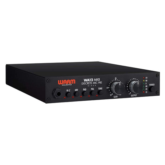 Warm Audio WA12 MKII Single Channel Microphone Preamplifier & Instrument DI- Black