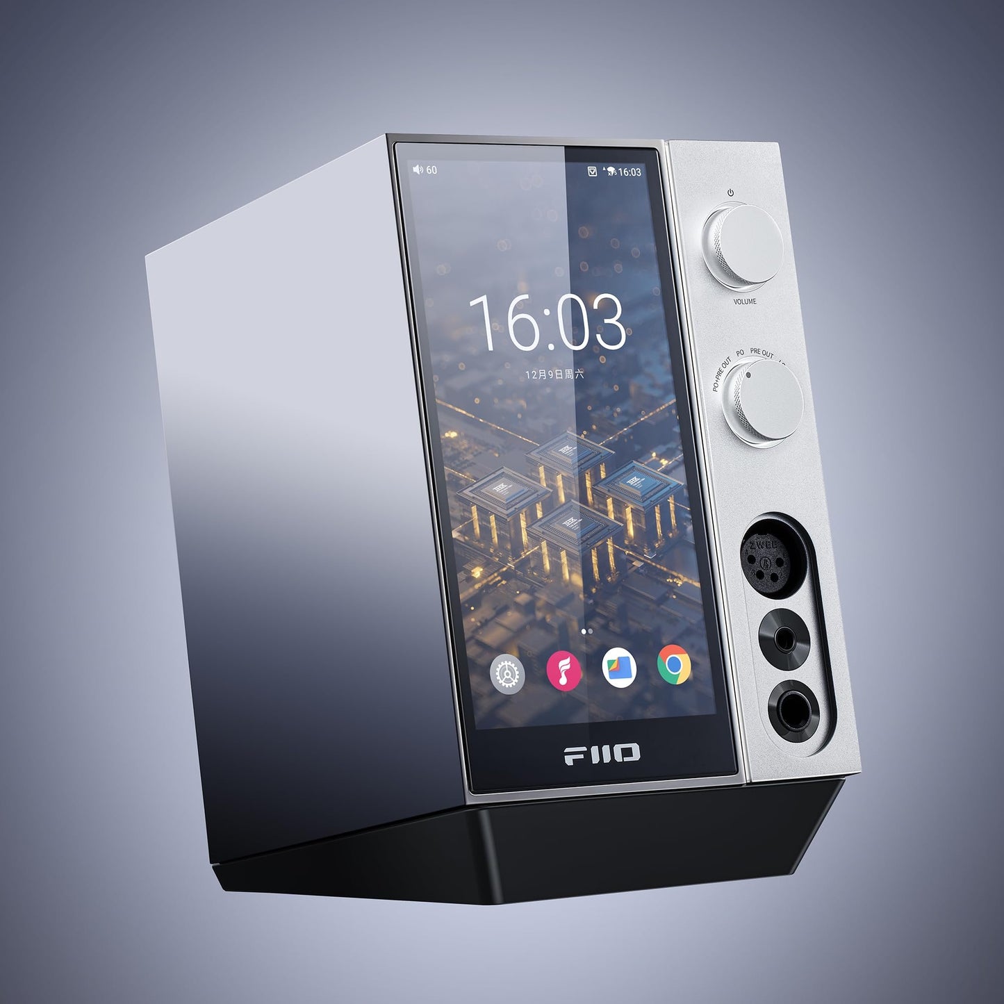 FiiO R9 Android Media Streamer, Network Player, HDMI/MQA Full Decode, USB DAC, DSD512 PCM768kHz/32Bit Bluetooth 5.0, 6’’HD Touchscreen