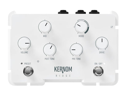 Kernom RIDGE Overdrive Pedal – Every Overdrive and more - Seamless Analog Morphing from Clean Boost to High Gain – MIDI, Expression, 128 Presets – Boutique Drive for Blues, Rock, and Beyond