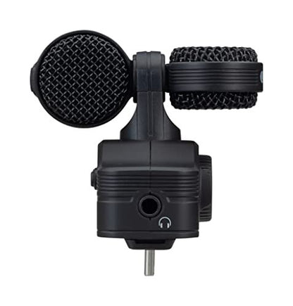 Zoom Am7 Stereo Microphone for Android, Mid-Side Stereo, Rotatable Capsule for Alignment with Camera, for Recording Audio for Music, Videos, Interviews, and More,Black
