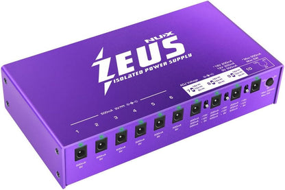 Nux Zeus All Isolated Power Supply for Guitar Pedal, Low Ground Noise, Universal Power, High Current