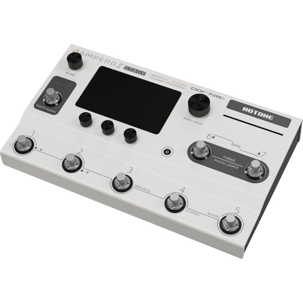 HOTONE Multi-Effect Pedal Processor, Touchscreen, Guitar, Bass, Amplifier, Modeling, IR Cabinets, Simulation, Dual Effect Chains with FX Loop MIDI I/O Stereo OTG, Audio Interface