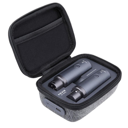 NUX B-3RC Microphone Wireless System with Charging Case, Microphone Bundle, 2.4GHz 24-bit/44.1kHz Audio Quality,
