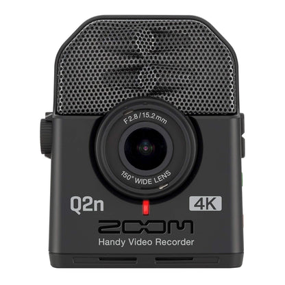 Zoom Q2n-4K Handy Video Recorder, 4K/30P Ultra High Definition Video, Compact Size, Stereo Microphones, Wide Angle Lens, for Recording Music, Video, YouTube Videos, Livestreaming