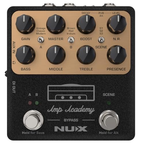 NUX NGS-6 Amp Academy Amp Modeler Guitar Pedal 1024 Samples IR, 3rd Party IR Loader