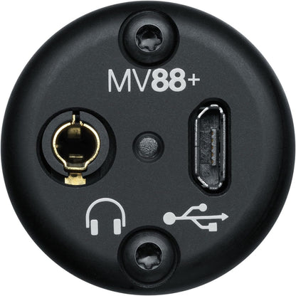 Shure MV88+ Video Kit - Digital Stereo Condenser Microphone for Apple and Android, with Manfrotto PIXI Tripod, Phone Clamp, Mount, iOS and USB-C Cables for Next-Level Compatibility and Connectivity