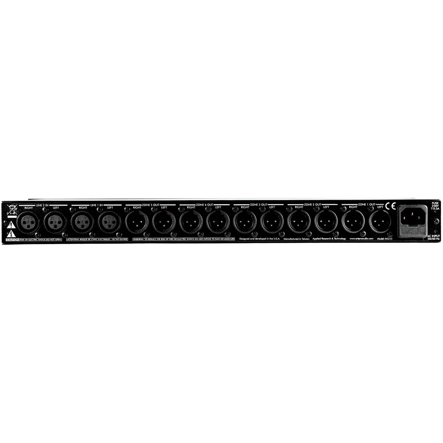 ART MX225 5-Channel Zone Distribution Mixer