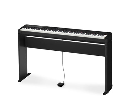 Casio Privia PX-S5000 Portable Digital Piano with 88 Hybrid Weighted Keys, 23 Tones, Touch Sensor Controls, Sustain Pedal, Bluetooth, USB, AC Adapter, 16W Speakers, Gloss Black Finish (PX-S5000BK)