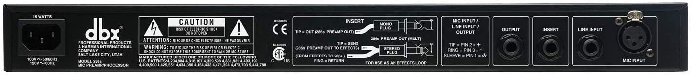 dbx 286s Microphone Preamp & Channel Strip Processor