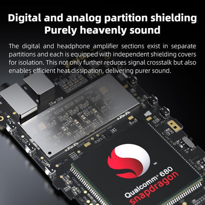 FiiO M21 Android 13 Portable Music Player MP3 Walkman Snapdragon 680 4* CS43198 DAC Chips Hi-Res Audio DSD Bluetooth LDAC (Blue-Black)