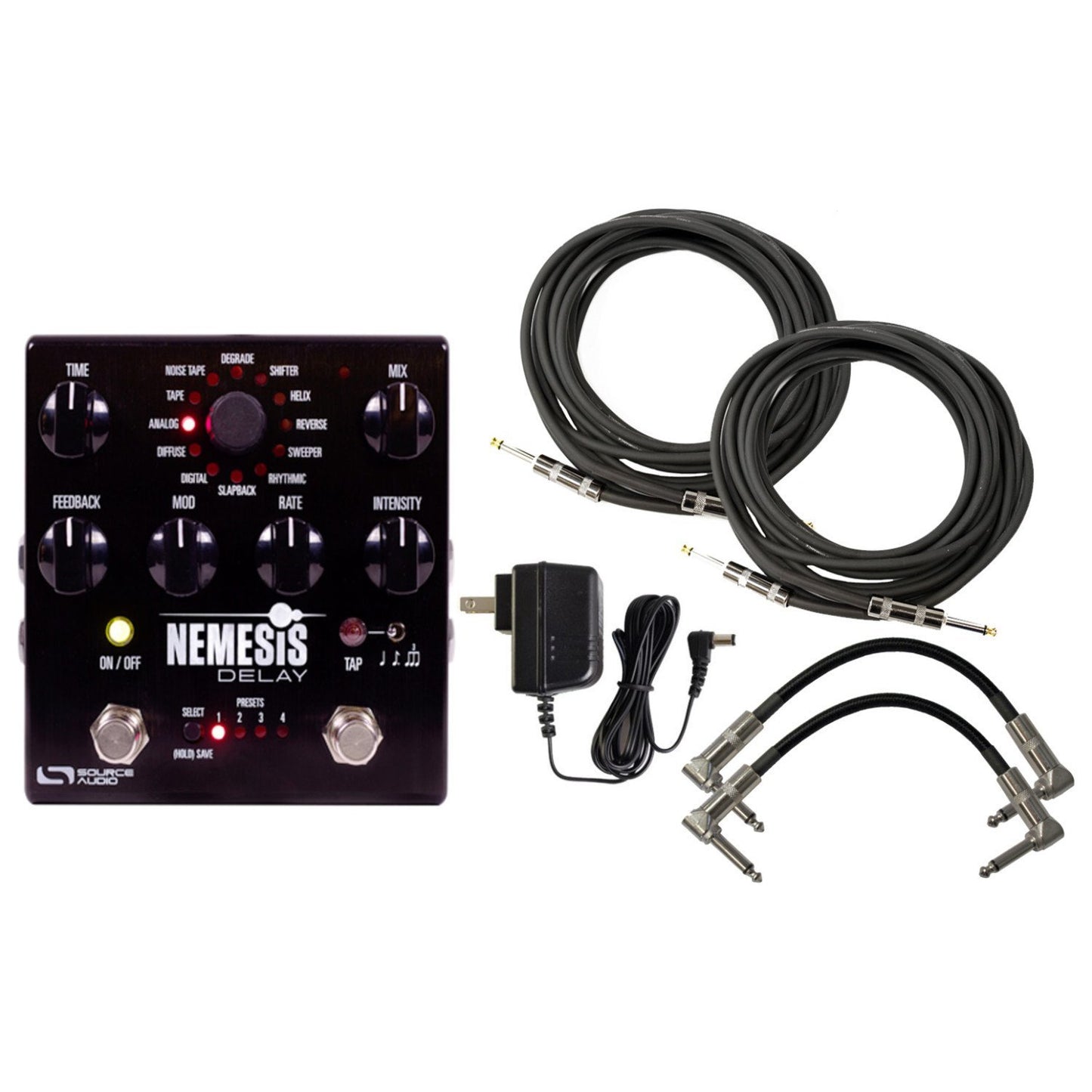 Source Audio SA260 One Series Nemesis Delay Pedal w/ 4 Cables