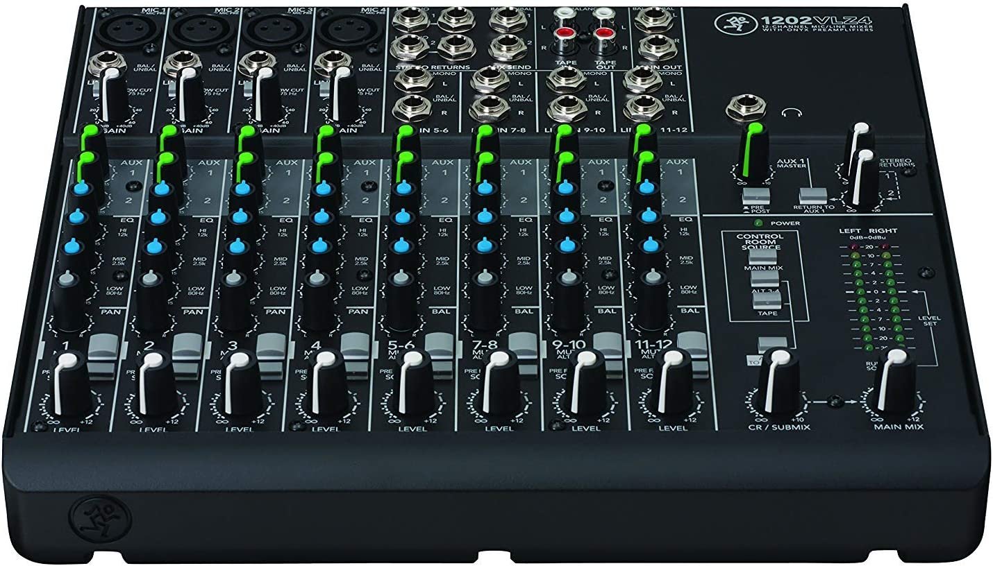 Mackie 1402VLZ4, 14-channel Compact Mixer with High Quality Onyx Preamps