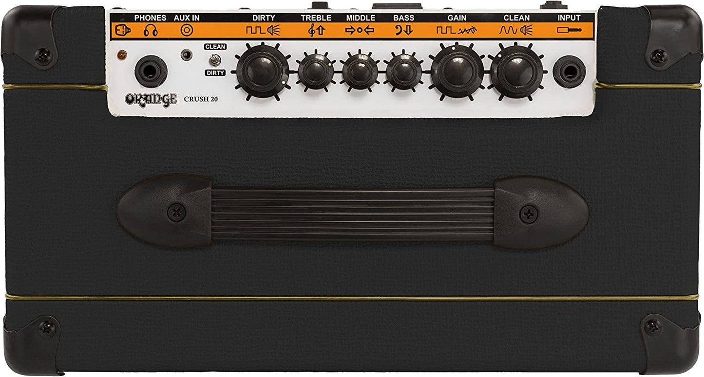Orange Crush 20 Twin-Channel 20W Guitar Amplifier, Black