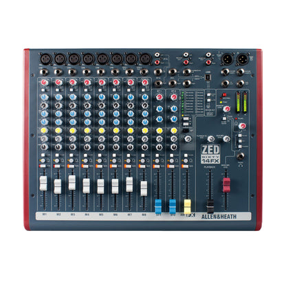 Allen & Heath ZED60-14FX - Touring Quality Audio Mixer with 6 Mic/Line, 2 Mic/Line/DI, 3 Stereo Line, Onboard FX and USB I/O (AH-ZED60-10FX)