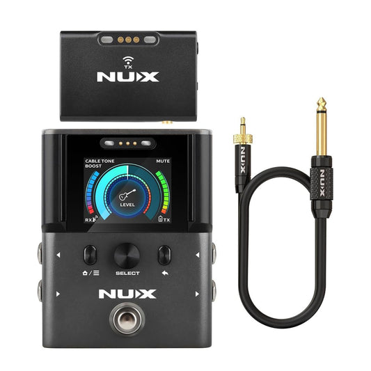 NUX B-8 Wireless System for Guitar, Bass, Various Instruments with Electronic Pickups. Wireless Solution for Gigging, Home Playing