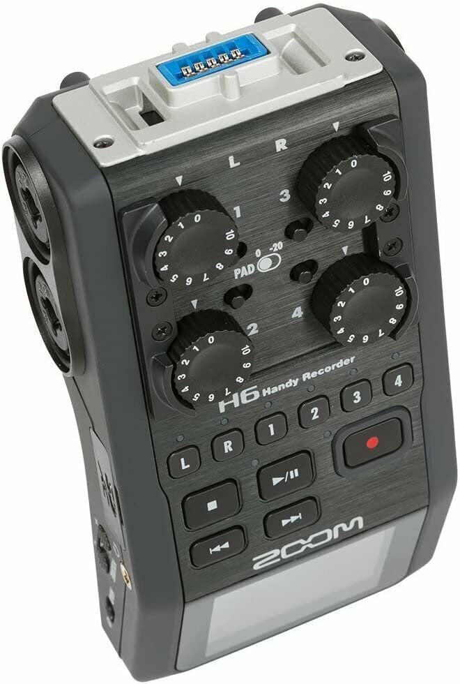 Zoom H6 6-Track Handy Recorder (Black, 2020 Model) Bundle with Accessory Pack...