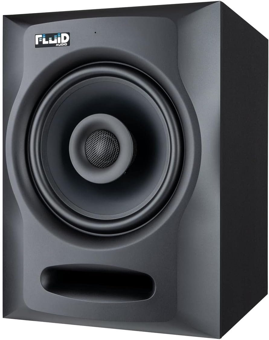 Fluid Audio FX80 Black : 8" Single Point Source Coax Reference Monitor, Bi-Amplified 110w 35Hz - 22kHz (+/-3db)