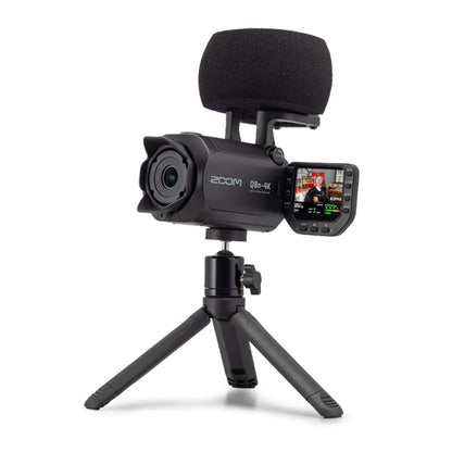 Zoom Q8n-4K Handy Video Recorder with 4K UHD Video, Stereo Microphones, Dual XLR Inputs, 4-Track Audio Recording, Webcam Mode for Music, Podcasts & Streaming
