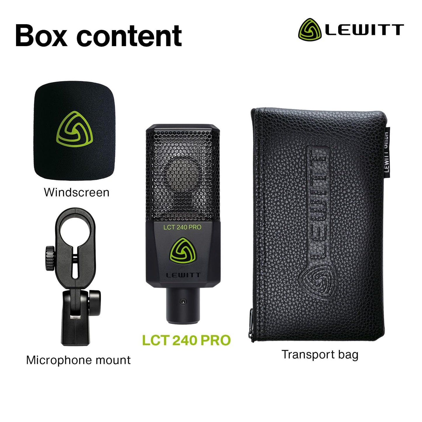 LCT-240-PRO Compact Condenser Microphone, Black