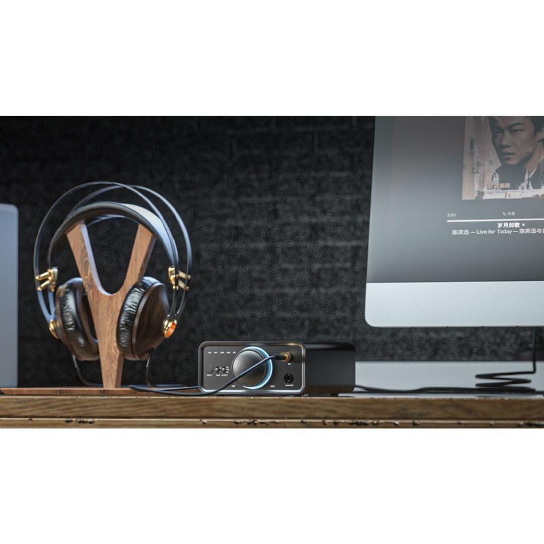 FiiO K7 Full Balanced HiFi DAC Headphone Amplifier AK4493S*2, XMOS XU208 PCM384kHz DSD256,USB/Optical/Coaxial/RCA Inputs, 6.35mm/4.4mm Output