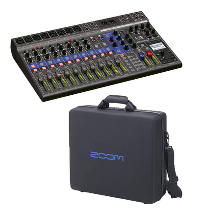 Zoom LiveTrak L-12-12-Channel Digital Mixer & Multitrack Recorder + CBL-20 Carrying Bag For L-12